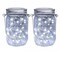 SKUSHOPS 2x Solar Mason Jar Lid Insert Fairy String Light 20 LED Jar Include Garden Decor